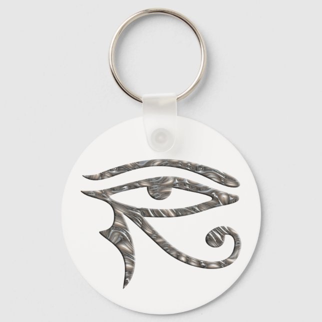 Eye Of Horus - SILVER Key Ring (Front)