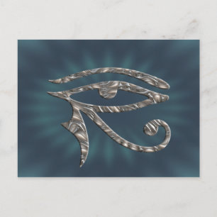 Eye Of Horus - SILVER Postcard