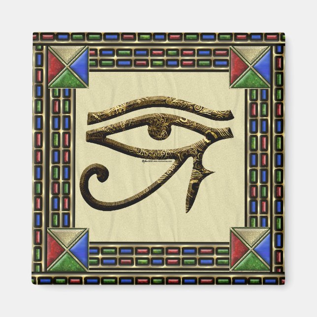 Eye of Horus Square Magnet (Front)