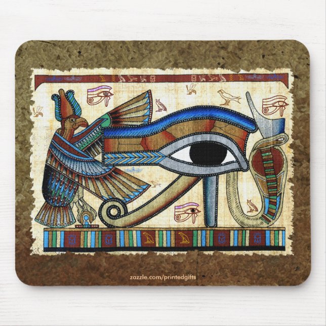 EYE OF HORUS, WADJET Egyptian Mousepad (Front)