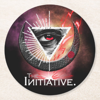 Eye Of Initiative Cosmic Basic Round Paper Coaste Round Paper Coaster