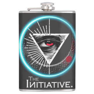 Eye of Initiative Vinyl Wrapped Flask