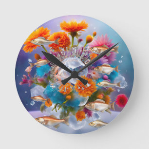 Eye of Nature Round Clock