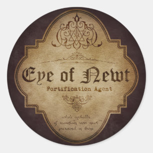 Eye of Newt Apothecary Classic Round Sticker