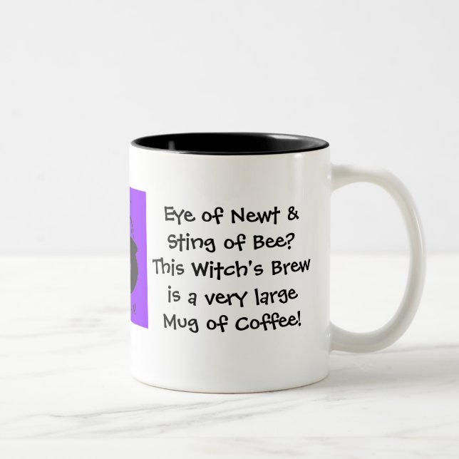 Eye of Newt.. Witch's Brew... Coffee Two-Tone Coffee Mug (Right)