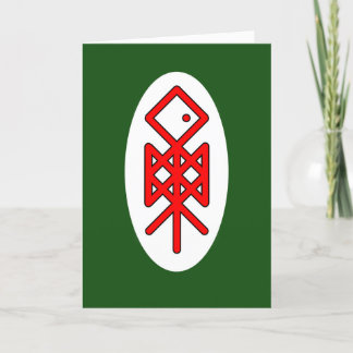 Eye of Odin Viking Bindrune Greeting Card