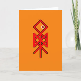 Eye of Odin Viking Bindrune Greeting Card
