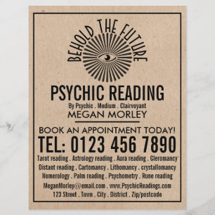 Eye of Providence, Psychic Reading Advertising Flyer