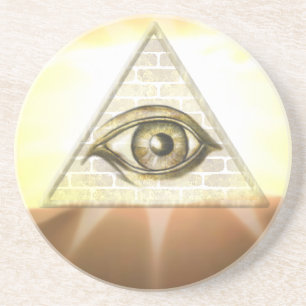 Eye of Providence Sunburst Coaster