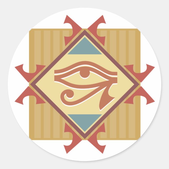 Eye of Ra Classic Round Sticker (Front)