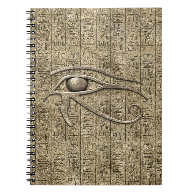Eye Of Ra Spiral Notebook (Front)