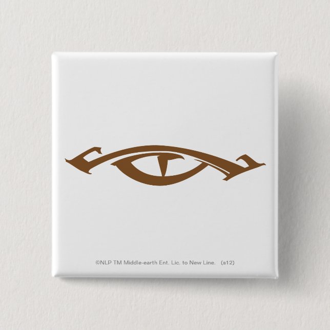 Eye of Sauron 15 Cm Square Badge (Front)