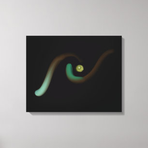 Eye of The Beholder Minimal Art Canvas Print