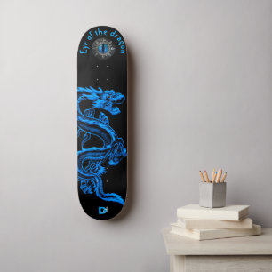 Eye of the Dragon Blue and Black Dd Brand Skateboard