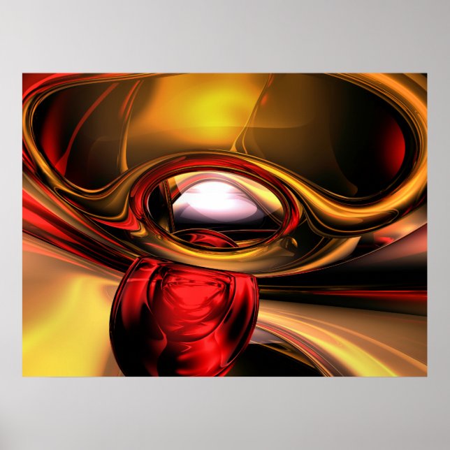Eye of the Gods Abstract Poster (Front)