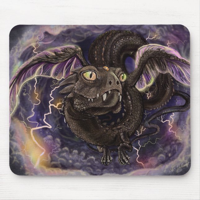Eye of the Storm Dragon Mouse Pad (Front)