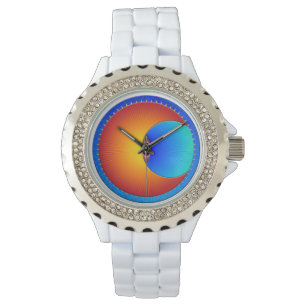 Eye Of The Sun Rhinestone Watch