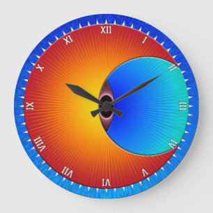Eye Of The Sun Round Wall Clock
