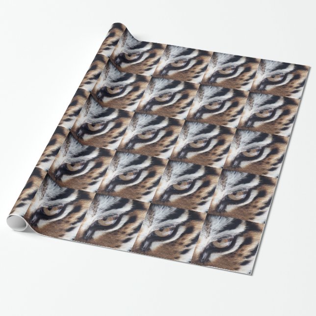 Eye Of The Tiger 1 Wrapping Paper (Unrolled)