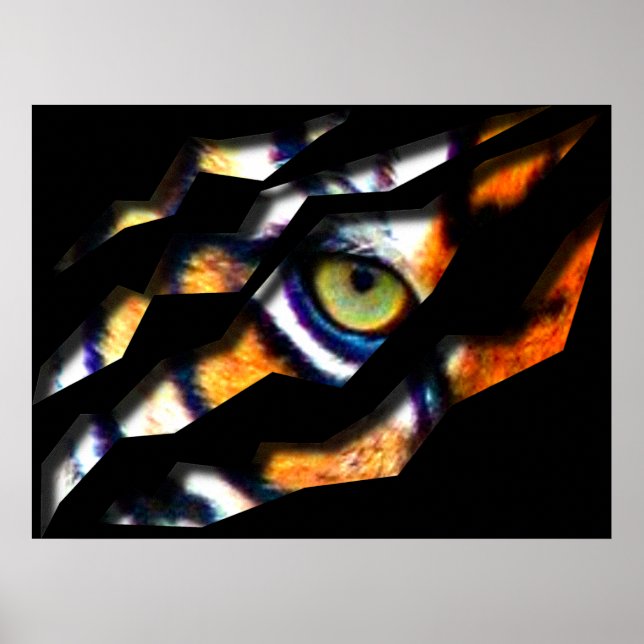 Eye Of The Tiger Tear Through Poster (Front)