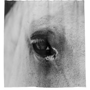 EYE OF THE WHITE HORSE SHOWER CURTAIN