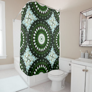 Eye of the White Magnolia Shower Curtain