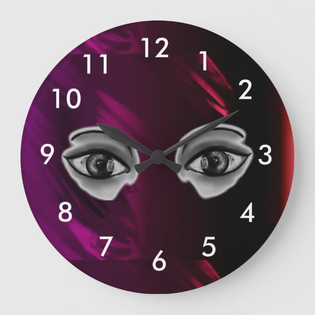 Eye of  Time Wheel Large Clock (Front)