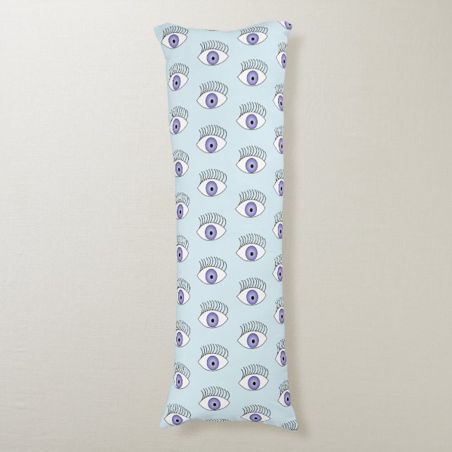 Eye on blue body cushion (Front Vertical)