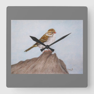 Eye on the Sparrow Wall Clock