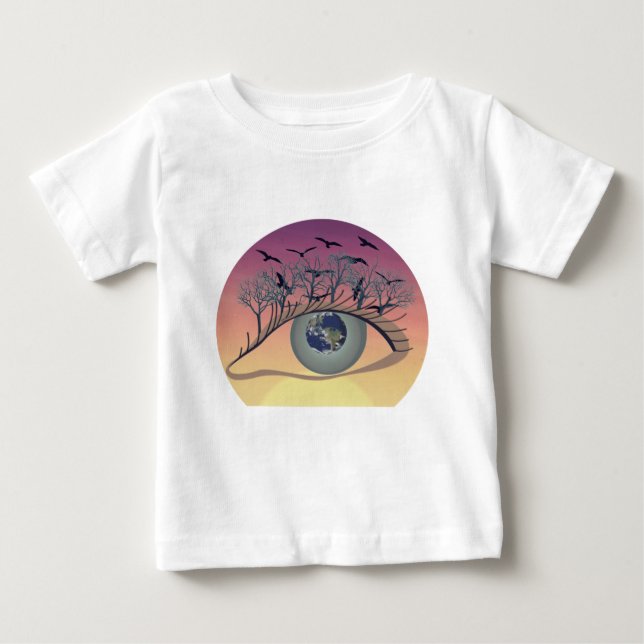 Eye on the World – Nature & Earth Art  Baby T-Shirt (Front)