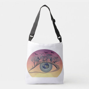 Eye on the World – Nature & Earth Art Crossbody Bag