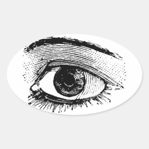 Eye Oval Sticker