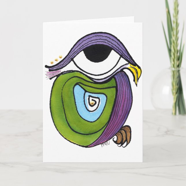 Eye, Parrot Notecard (Front)