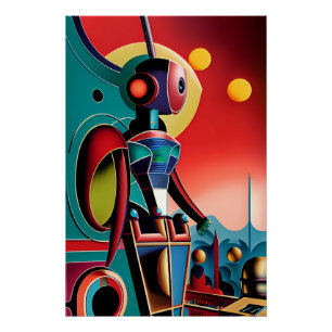 Eye Robot - Ken Gauge Surreal Art Poster