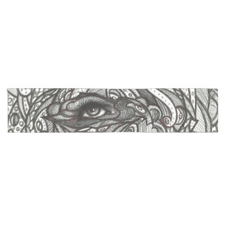 Eye See You Black and White Eye Short Table Runner