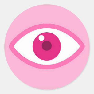 Eye See You Pink Sticker