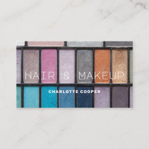 Eye Shadow Hair Makeup Business Card