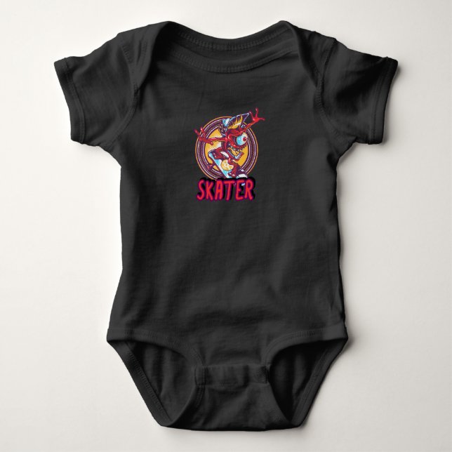 Eye Skater Baby Bodysuit (Front)