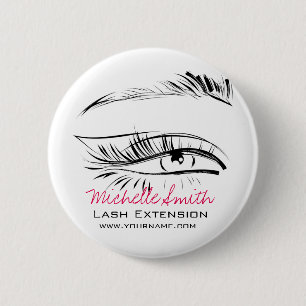 Eye Sketch Mascara Lash Extension 6 Cm Round Badge
