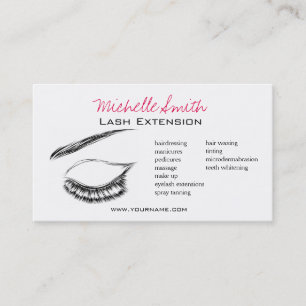 Eye Sketch Mascara Lash Extension Business Card