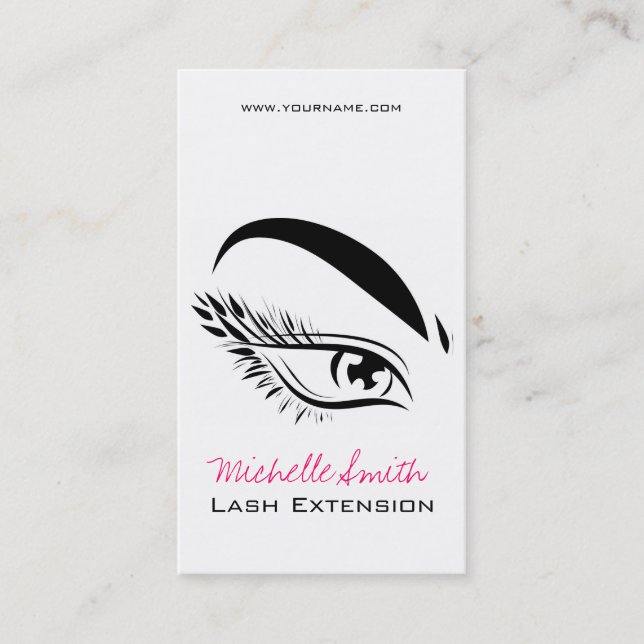 Eye Sketch Mascara Lash Extension Business Card (Front)