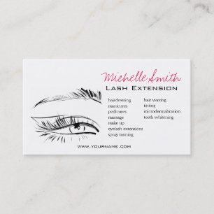 Eye Sketch Mascara Lash Extension Business Card
