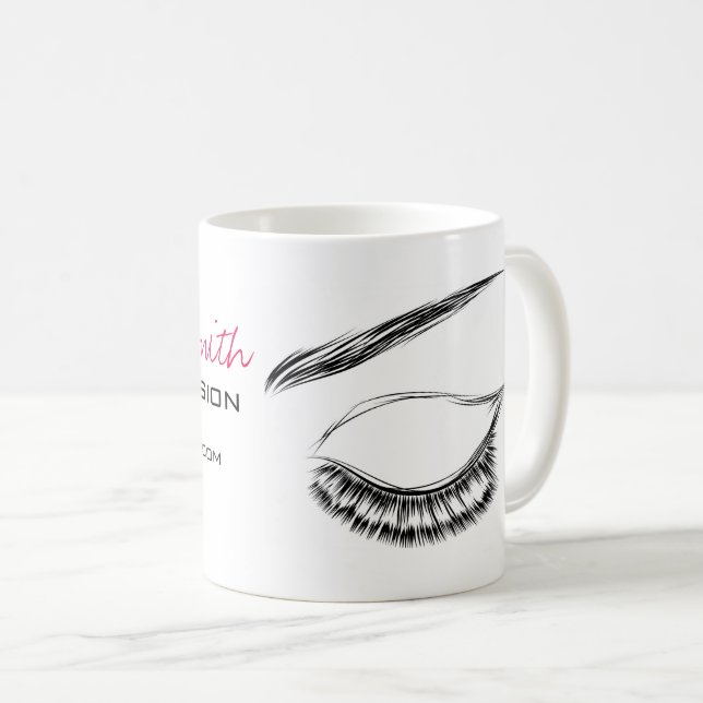 Eye Sketch Mascara Lash Extension Coffee Mug (Front Right)