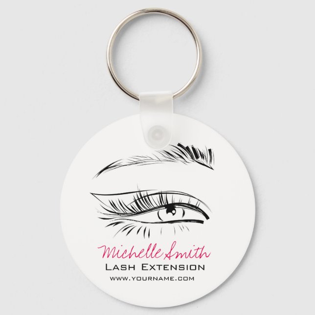 Eye Sketch Mascara Lash Extension Key Ring (Front)