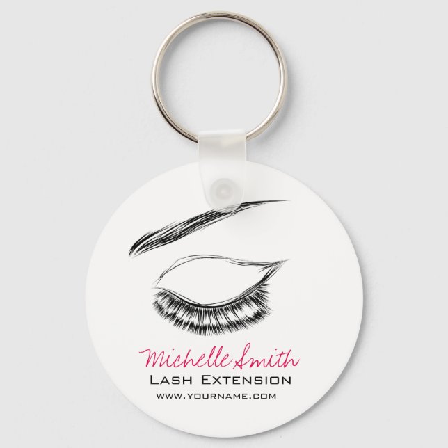 Eye Sketch Mascara Lash Extension Key Ring (Front)