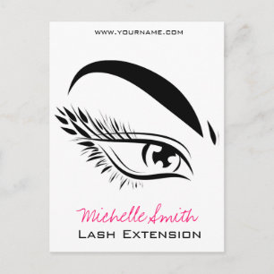 Eye Sketch Mascara Lash Extension Postcard