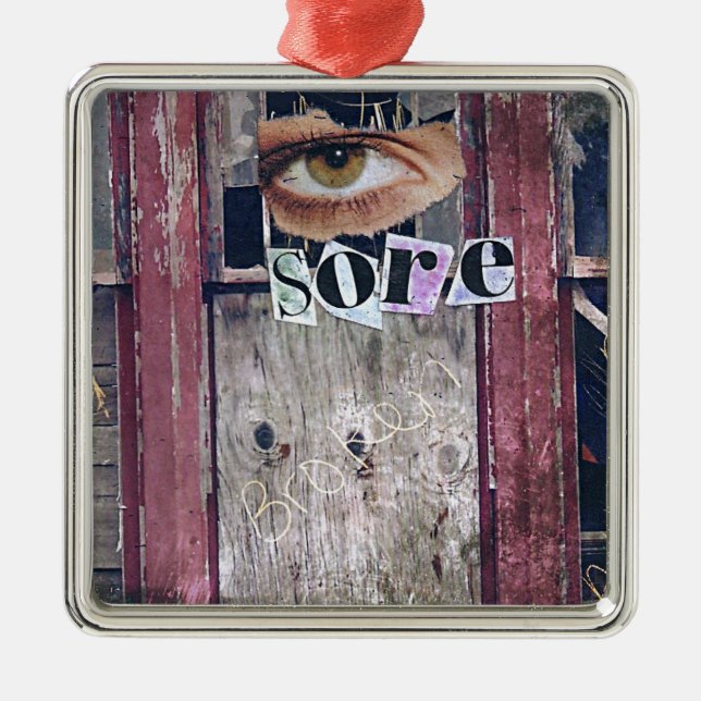 eye sore metal tree decoration (Front)