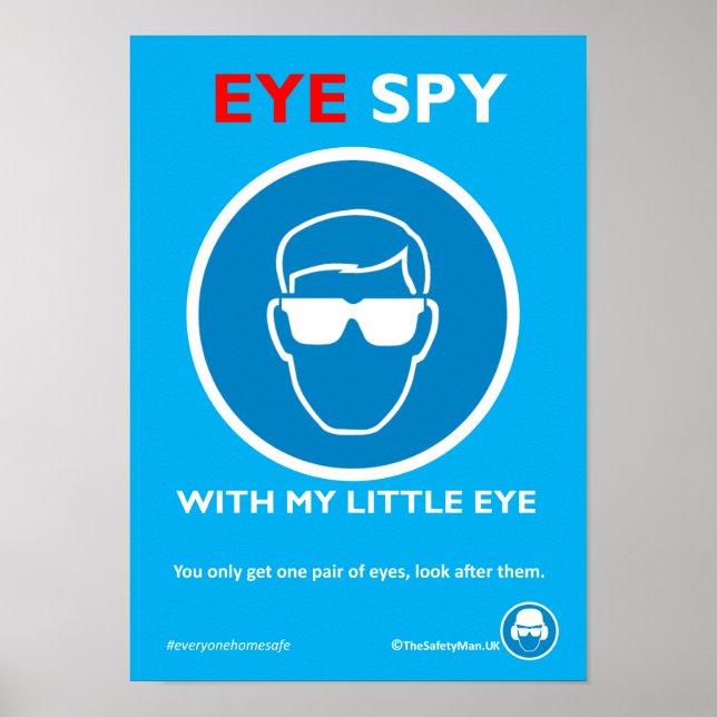 Eye Spy Safety Glasses Poster (Front)