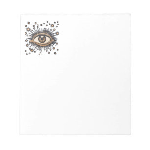 Eye Stars Moon Celestial Nouveau Notepad