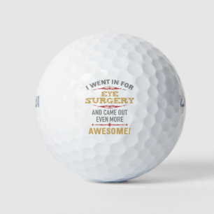 Eye Surgery Recovery Humour Golf Balls